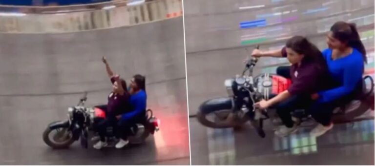 Viral Video of Girls shows amazing Stunt