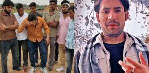 Bharat Tiwari encounter case: YouTuber 'Tiger Yadav' visited Bilauti village; smearing blood-stained soil on his forehead, he declared, "We are all Bharat