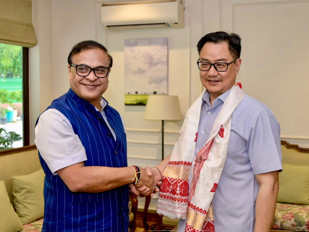 Deliberations in Delhi on flood rehabilitation in Assam; Chief Minister Himanta Biswa Sarma met Union Minister Kiren Rijiju.