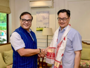Deliberations in Delhi on flood rehabilitation in Assam; Chief Minister Himanta Biswa Sarma met Union Minister Kiren Rijiju.
