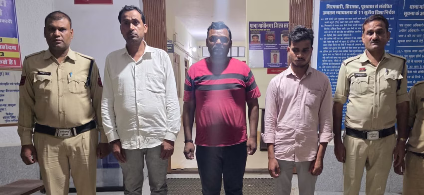 Three accused arrested for posing as ACB officers and demanding liquor and cash from an excise officer