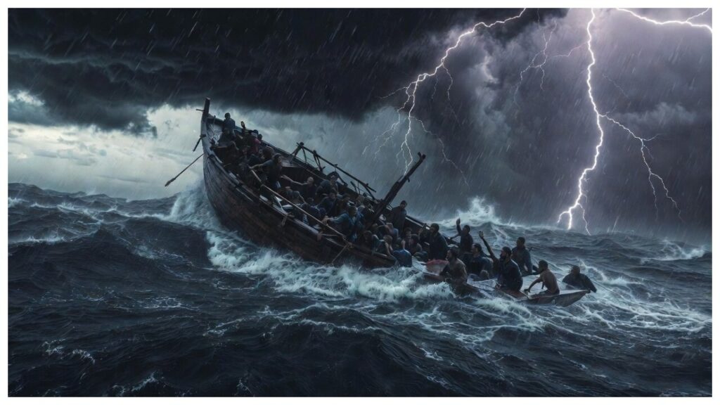 Major humanitarian tragedy off the coast of Myanmar; over 500 people feared drowned.